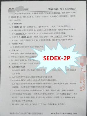 东阳市XX箱包有限公司与康华合作SEDEX-2P验厂咨询