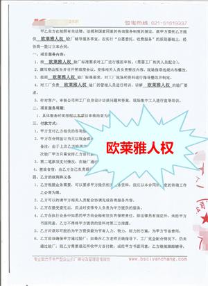 义乌市XX箱包有限公司与康华合作欧莱雅人权验厂咨询