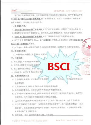 义乌市XX针织有限公司与康华合作BSCI验厂咨询