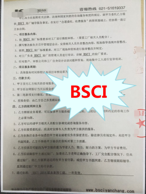 浙江XX针织有限公司与康华合作BSCI验厂咨询