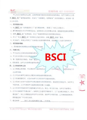 磐安县XX工艺品有限公司与康华合作BSCI验厂咨询