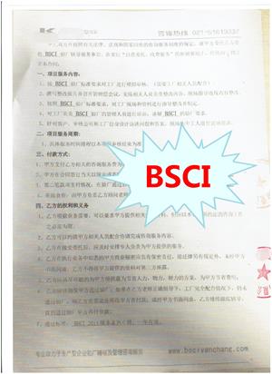 台州XX文具有限公司与康华合作BSCI验厂咨询