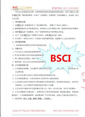 义乌市XX家居用品有限公司与康华合作BSCI验厂咨询